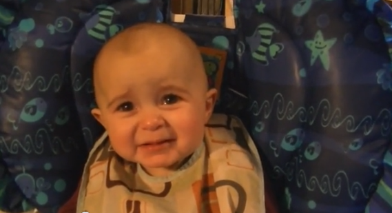 Emotional baby! Too cute! - YouTube